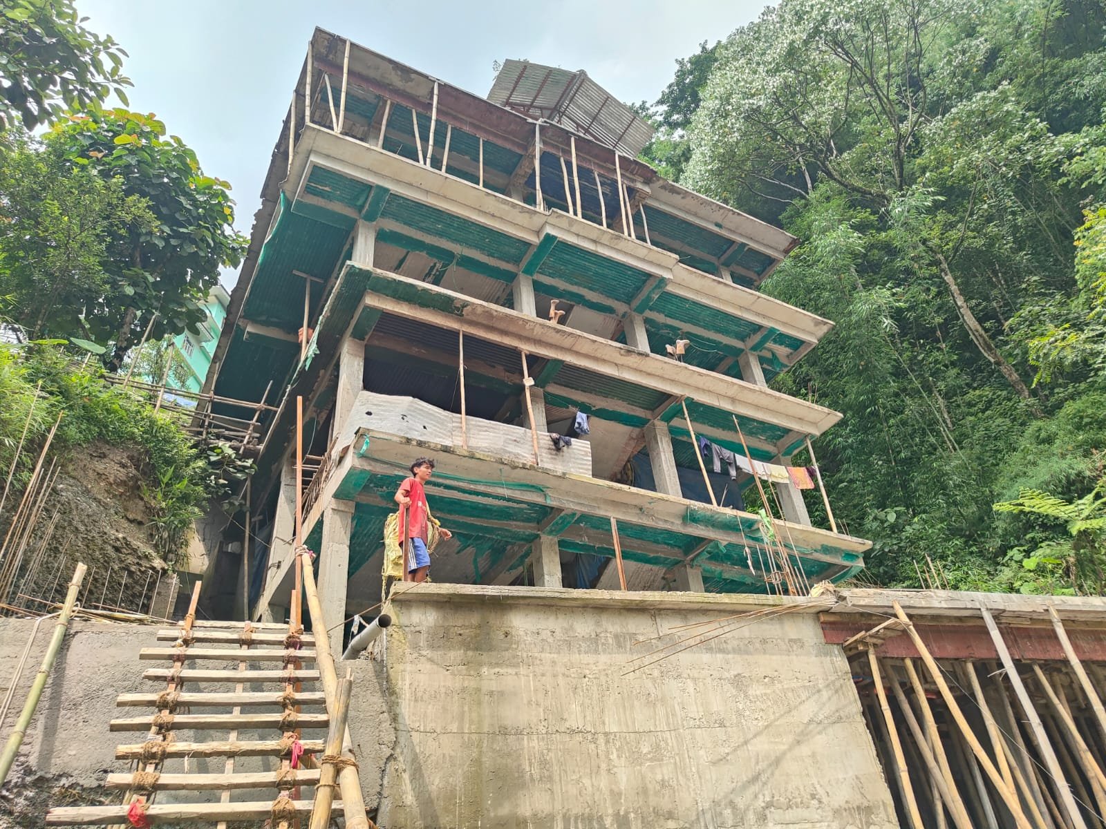 Infra Icon hillside construction in Sikkim